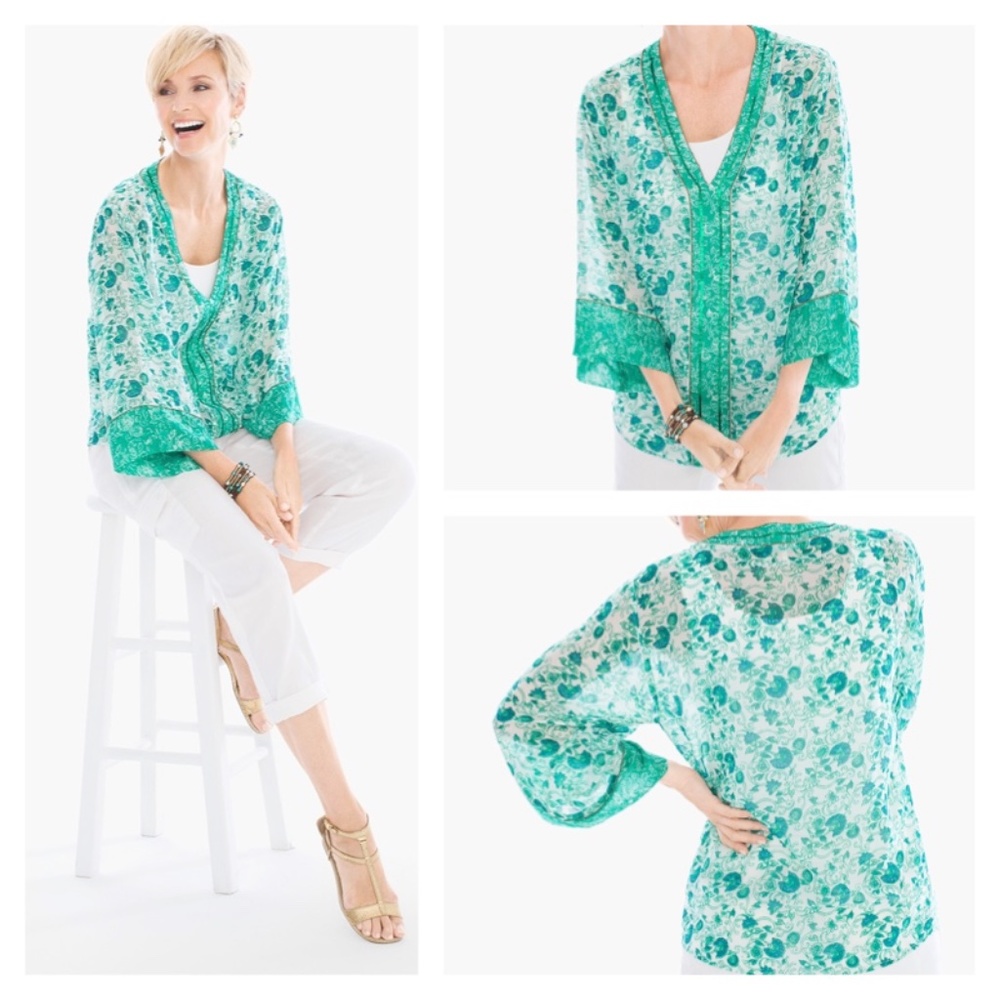 CHICO'SCONGO FLORAL TUNIC